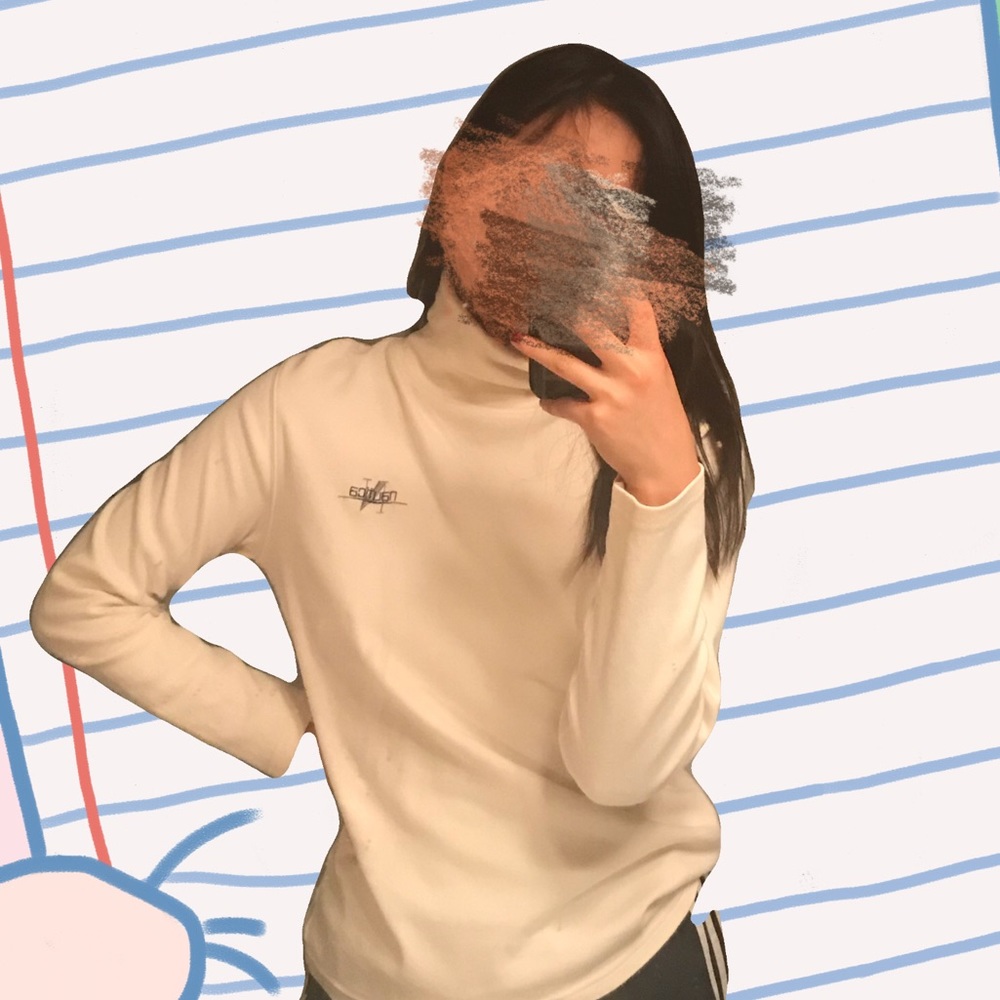 Nautica turtleneck white 100% cotton Super comfy